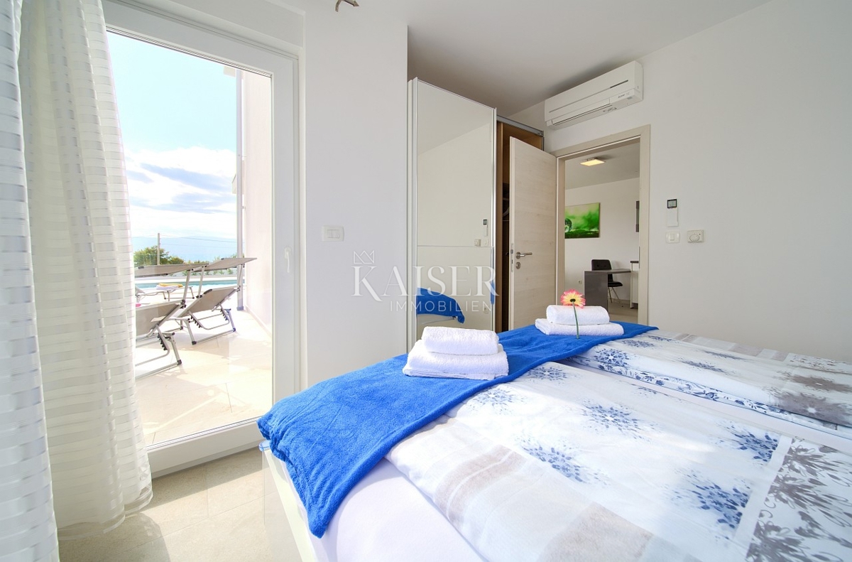 Isola di Krk, dintorni - appartamento moderno 78m2 con piscina