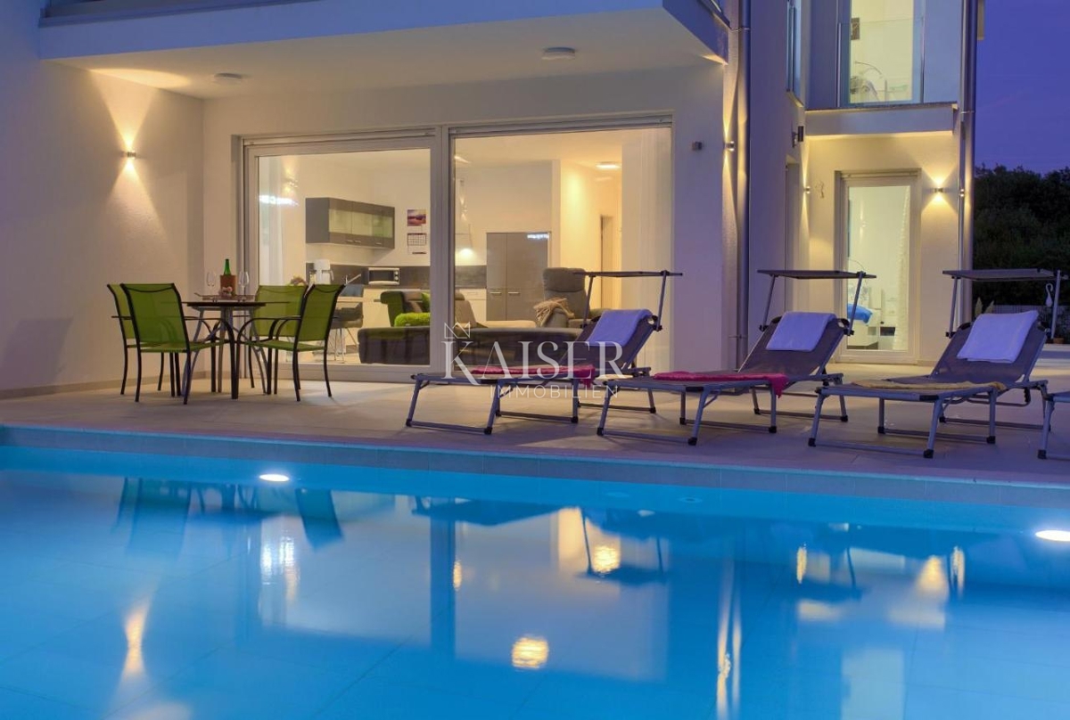 Isola di Krk, dintorni - appartamento moderno 78m2 con piscina