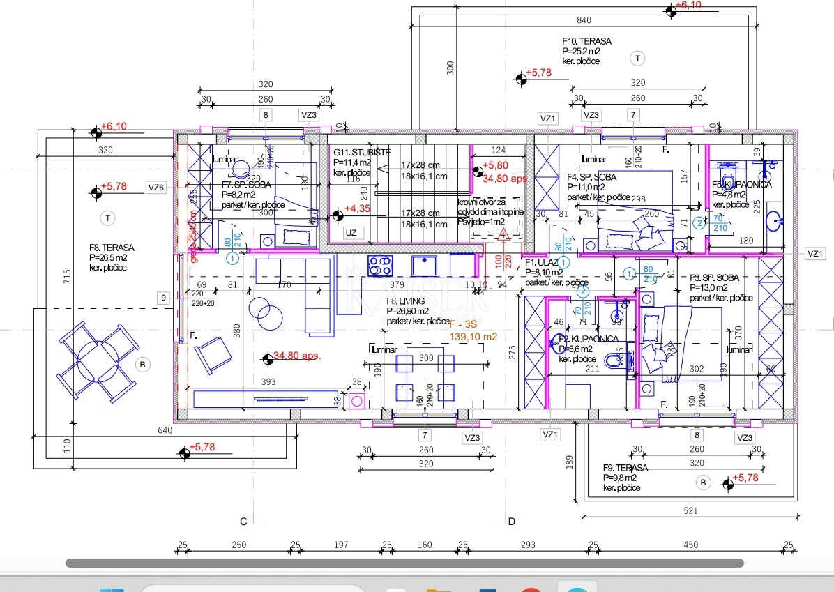 Appartamento Stivašnica, Rogoznica, 119,70m2
