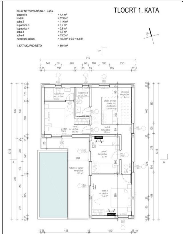 Villa Privlaka, 160m2