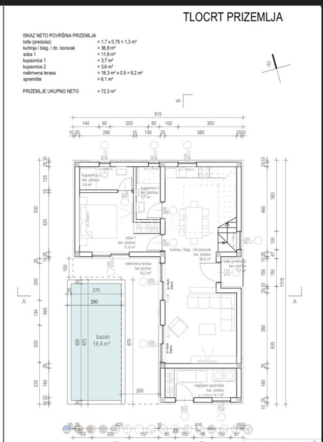Villa Privlaka, 160m2