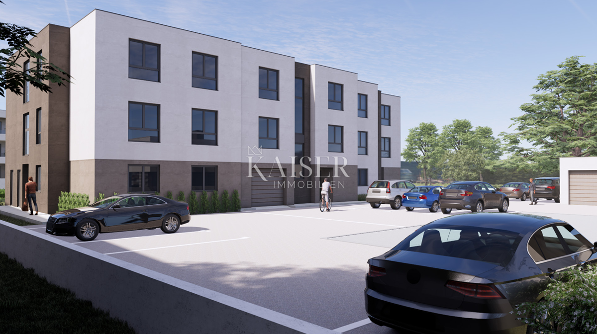 Istria, Pola - appartamento con tre camere da letto di 105 m2 in un nuovo edificio con garage