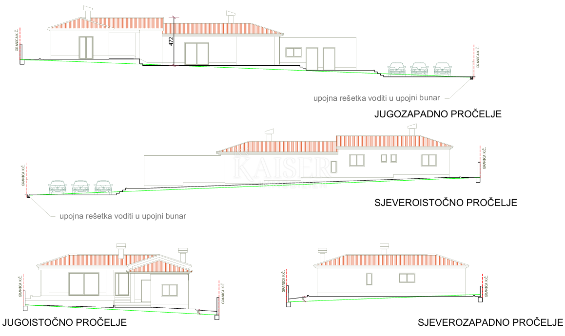 Istria, Peruški - terreno edificabile 862m2 con progetto 
