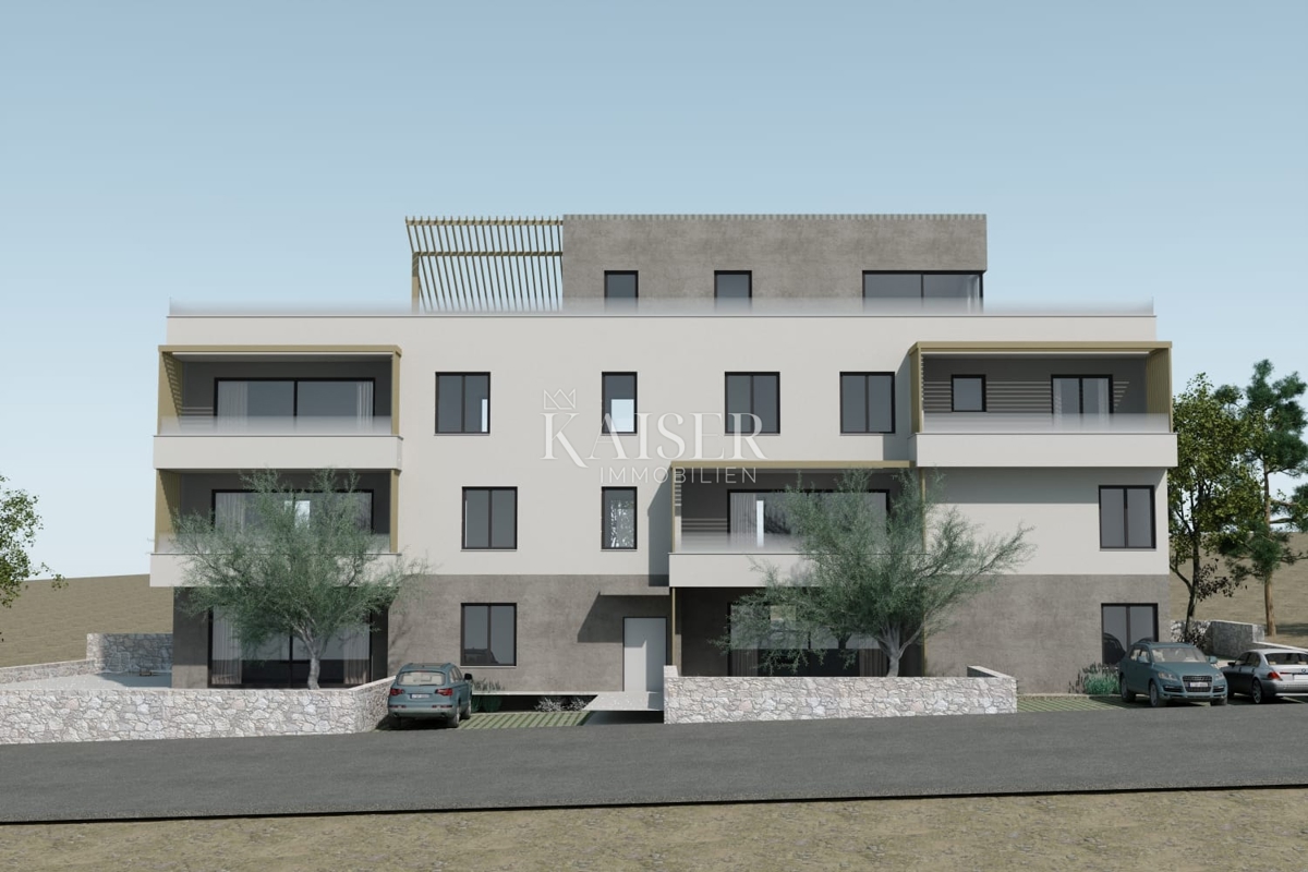 Pag, Povljana - appartamento con due camere da letto S4 63,5 m2 vicino alla spiaggia