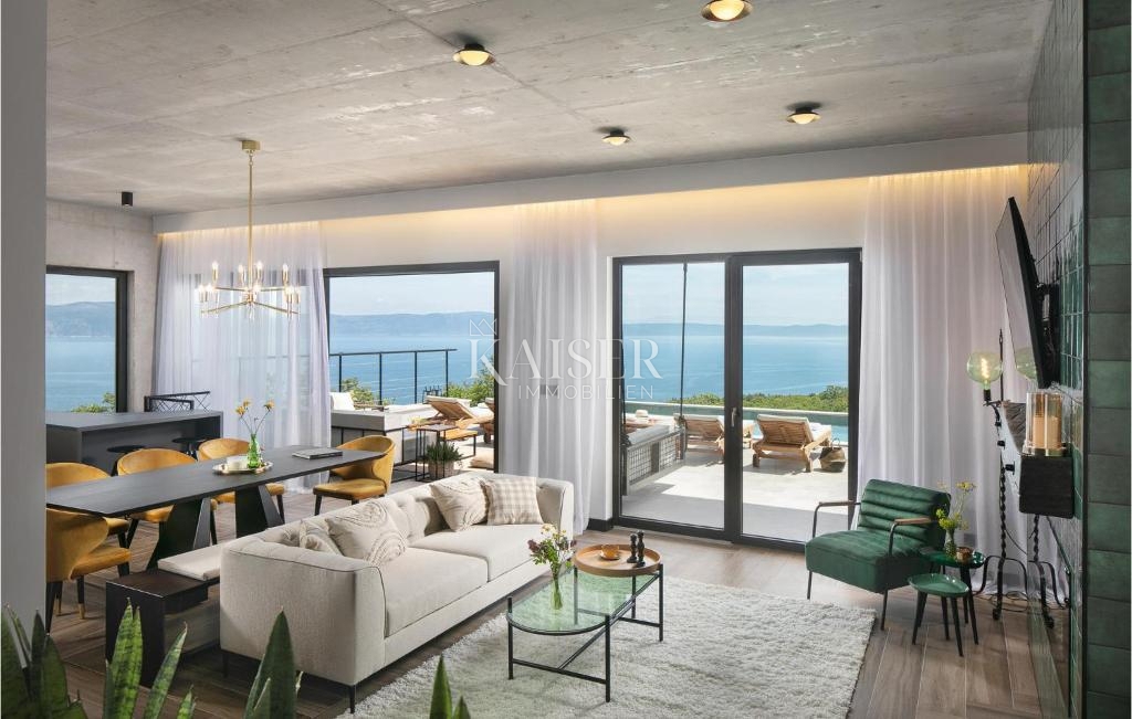 Istria, Rabac - villa di design sul mare, 396 m2