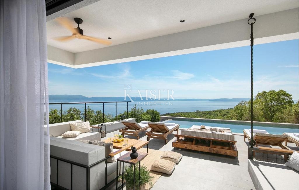 Istria, Rabac - villa di design sul mare, 396 m2