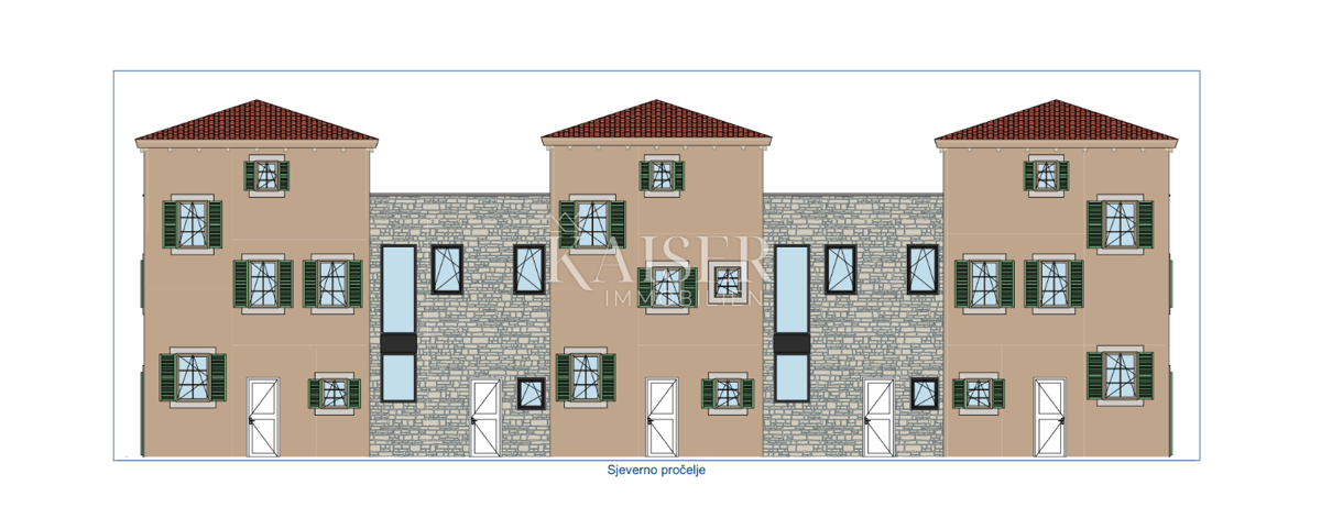 Istria - Parenzo, case moderne in stile istriano