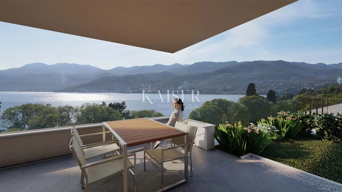 Rijeka, Bivio – Appartamento (4) con 3 camere da letto, terrazza e splendida vista a 100 m dal mare