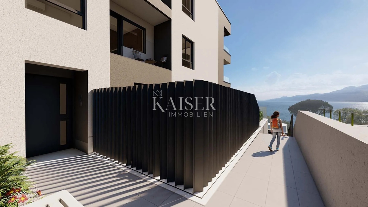 Rijeka, Bivio – Appartamento (4) con 3 camere da letto, terrazza e splendida vista a 100 m dal mare
