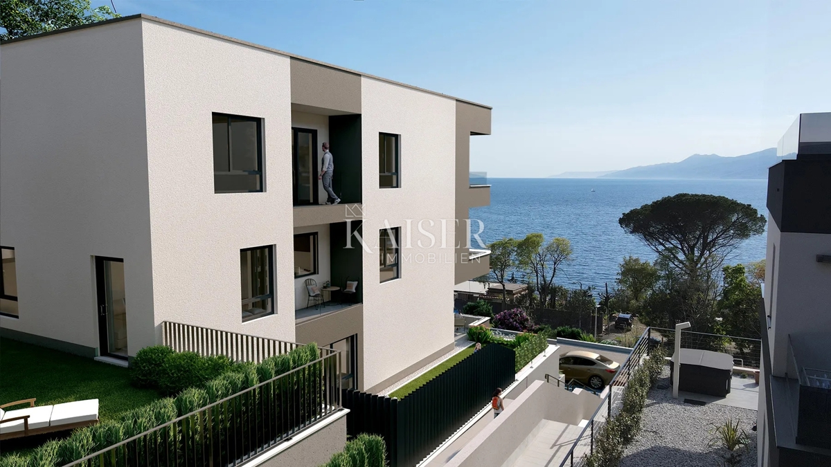 Rijeka, Bivio – Appartamento (4) con 3 camere da letto, terrazza e splendida vista a 100 m dal mare
