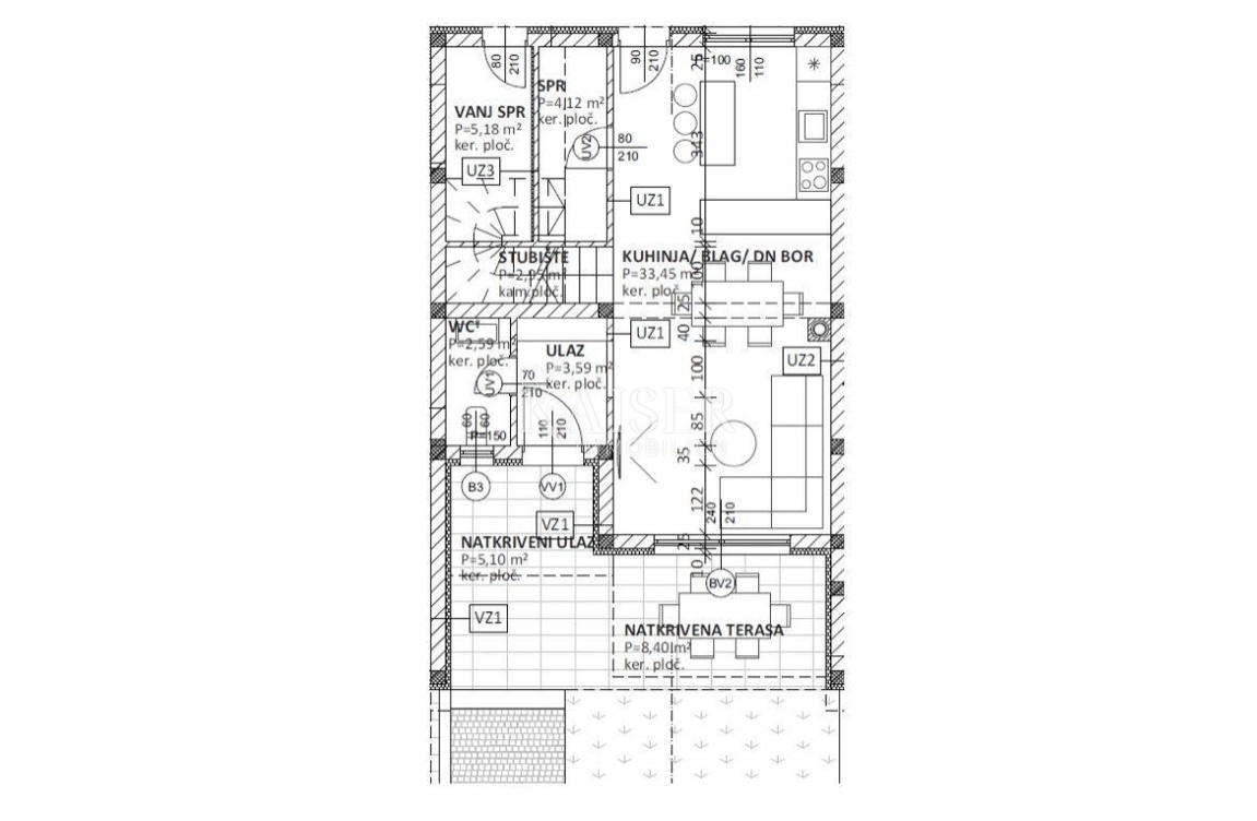 Casa Kukuljanovo, Bakar, 115m2