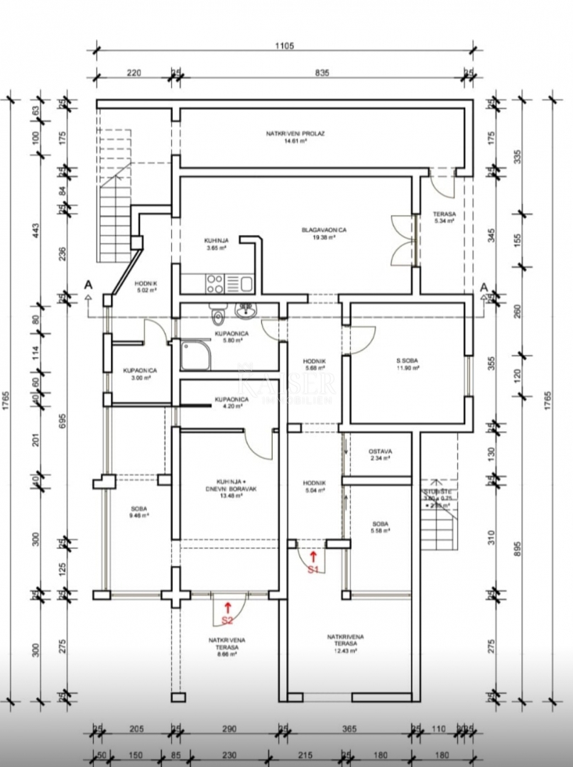Vir – casa con 6 appartamenti e garage, a 200 m dal mare