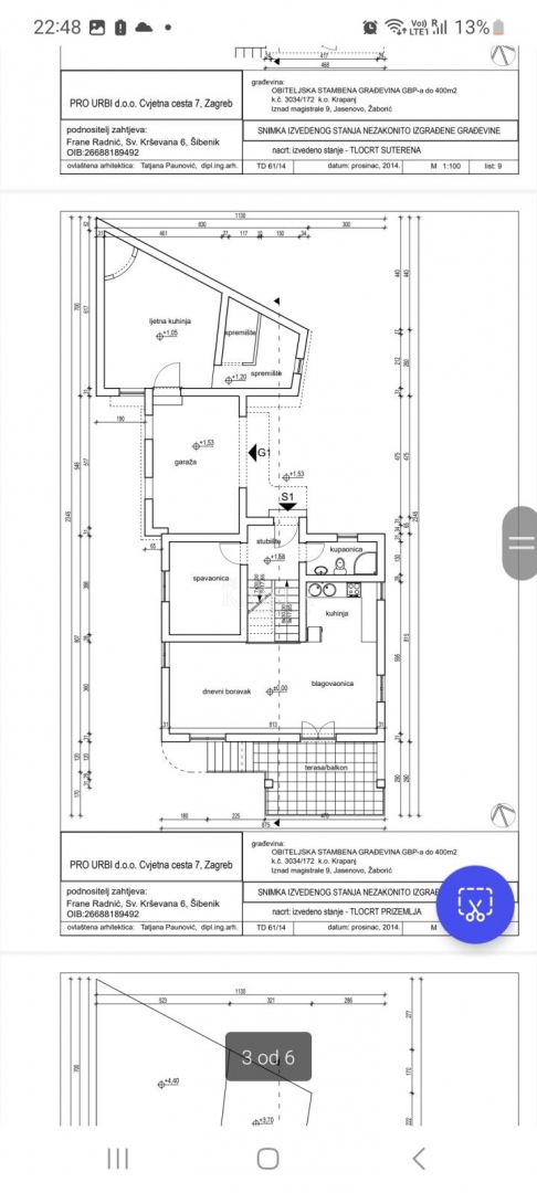 Šibenik, Žaborić – Casa di 235 m² con tre appartamenti e vista mare