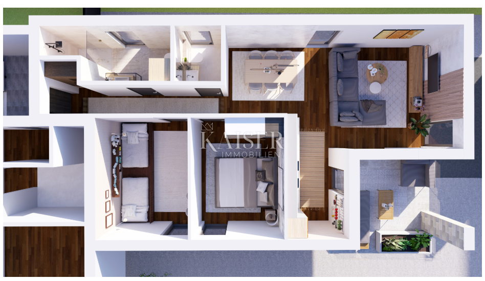 Petrčane - Zara, Attico esclusivo su tutto il piano con terrazza sul tetto