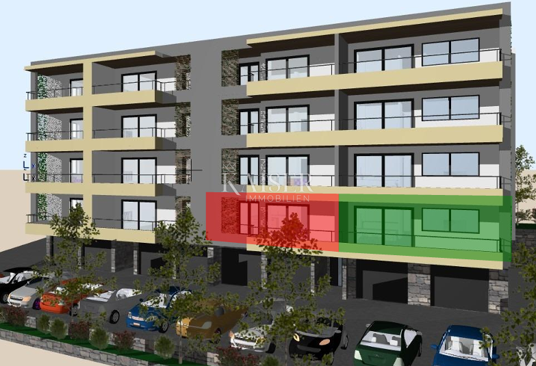 Makarska - Spazioso appartamento con tre camere da letto e grande loggia in un nuovo edificio a 800 metri dal mare