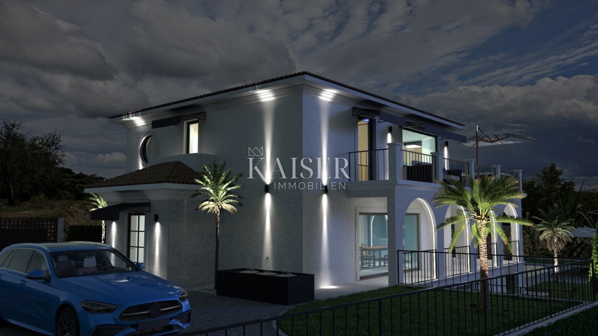 Istria, Buie - villa di lusso in costruzione, vista mare e uliveto