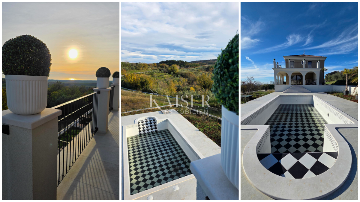 Istria, Buie - villa di lusso in costruzione, vista mare e uliveto