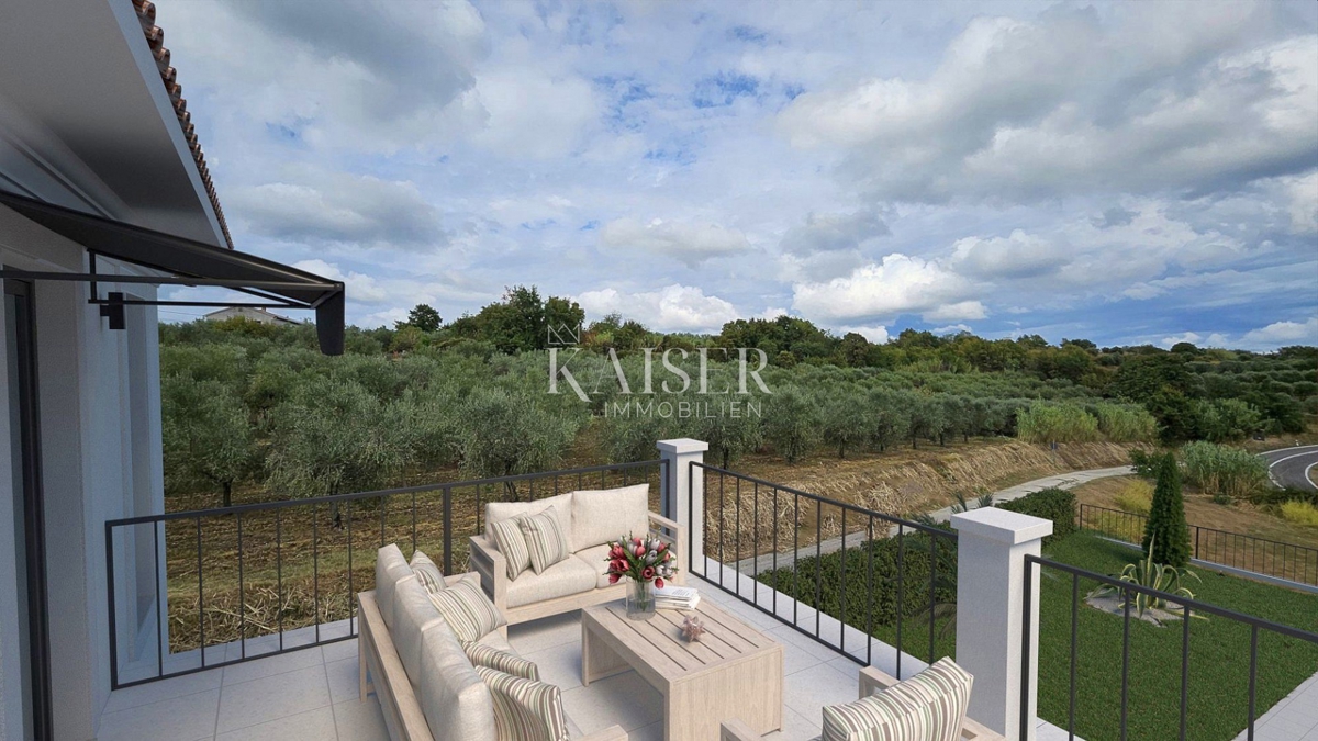 Istria, Buie - villa di lusso in costruzione, vista mare e uliveto