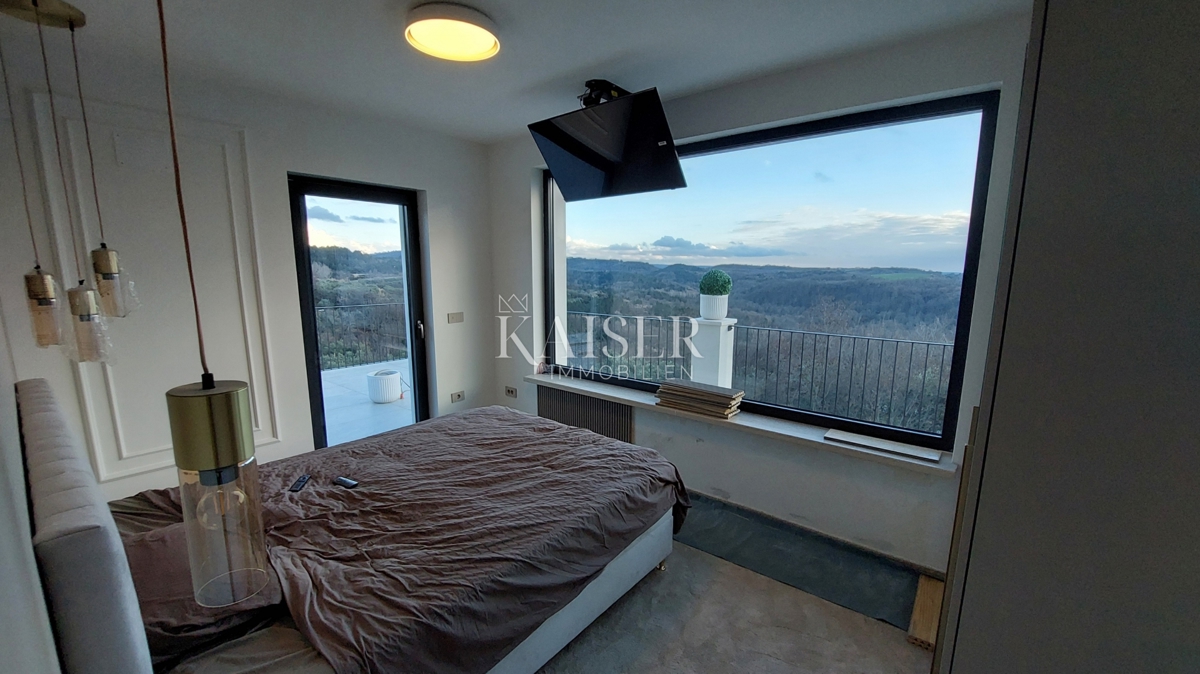 Istria, Buie - villa di lusso con cantina, sala intrattenimento, cinema...vista mare e uliveto