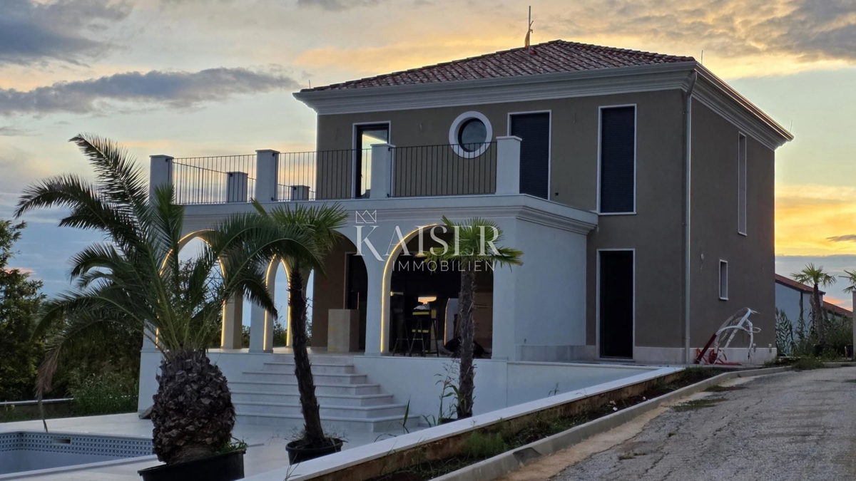 Istria, Buie - villa di lusso in costruzione, vista mare e uliveto