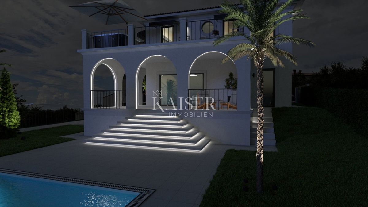 Istria, Buie - villa di lusso in costruzione, vista mare e uliveto