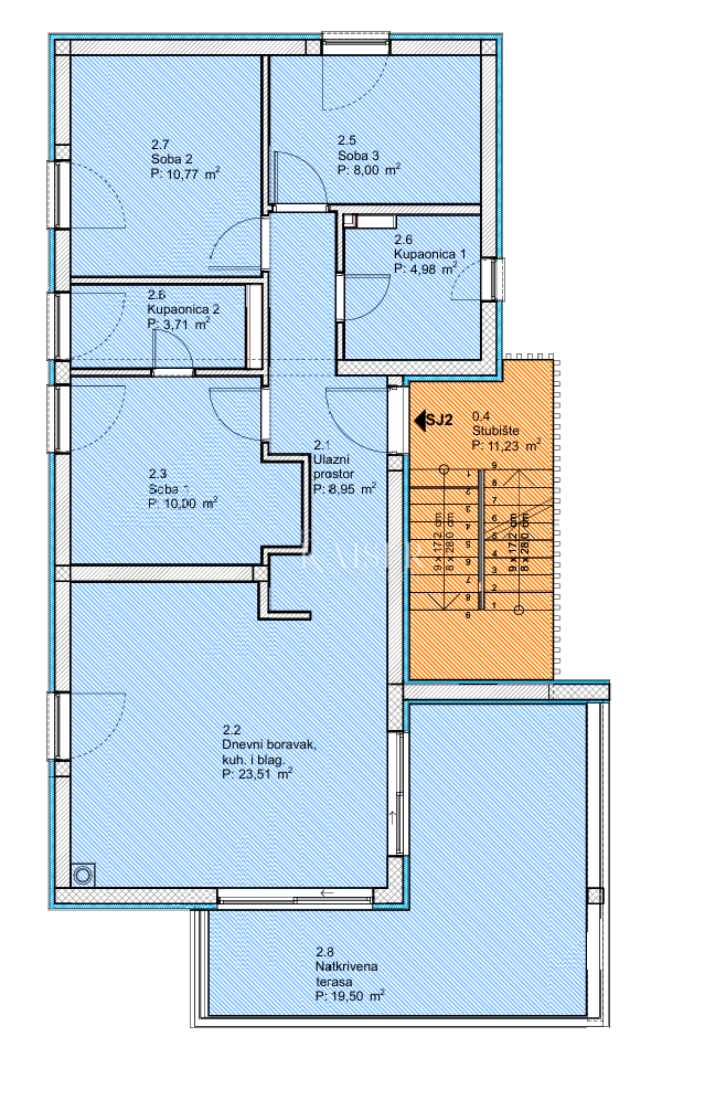 Appartamento Vodice, 69,86m2