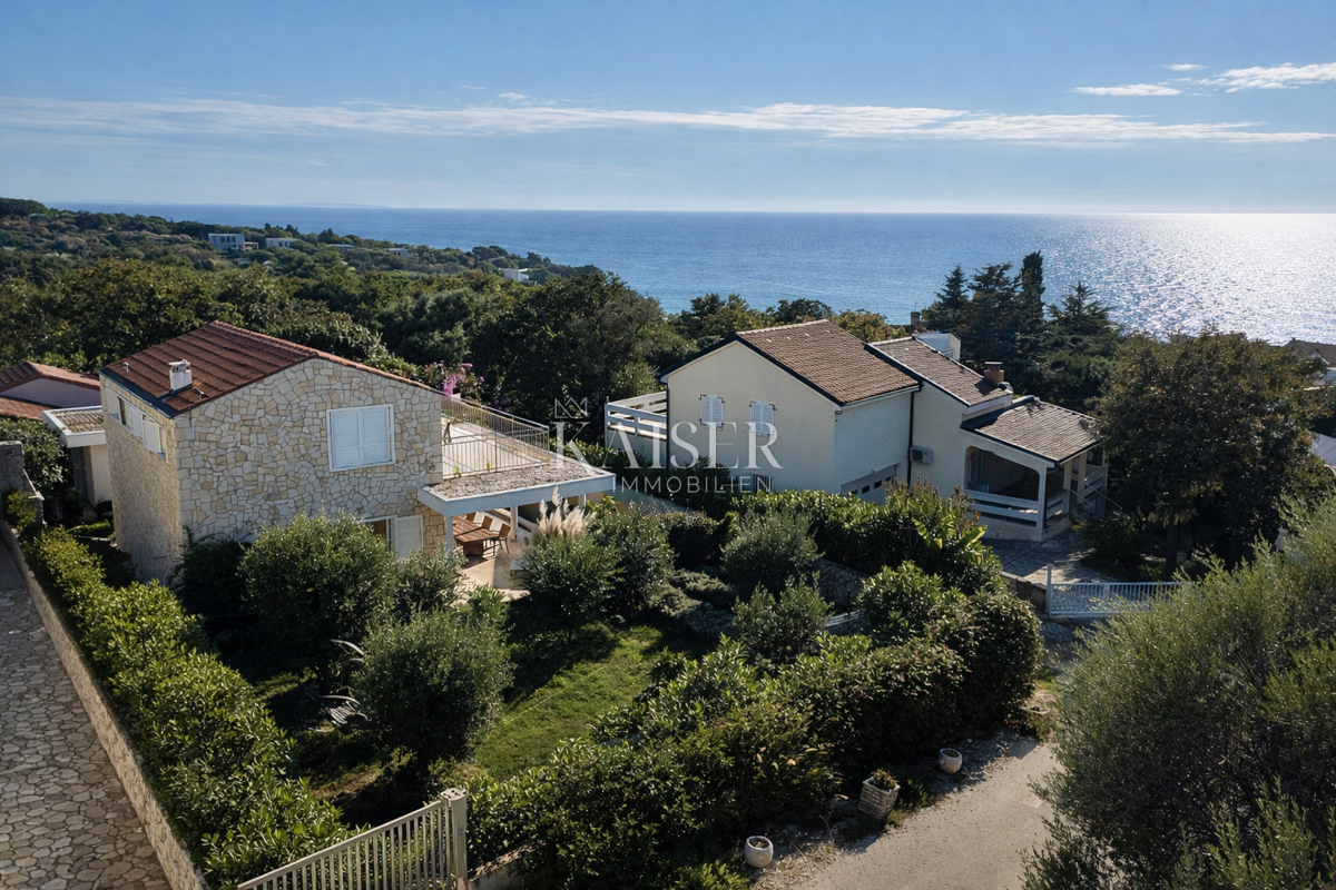 Pag, Potočnica - Villa familiare con piscina e splendida vista a 100 m dalla spiaggia