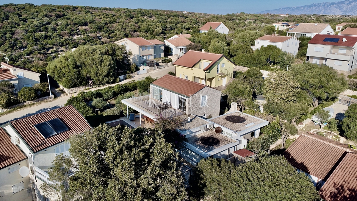 Pag, Potočnica - Villa familiare con piscina e splendida vista a 100 m dalla spiaggia