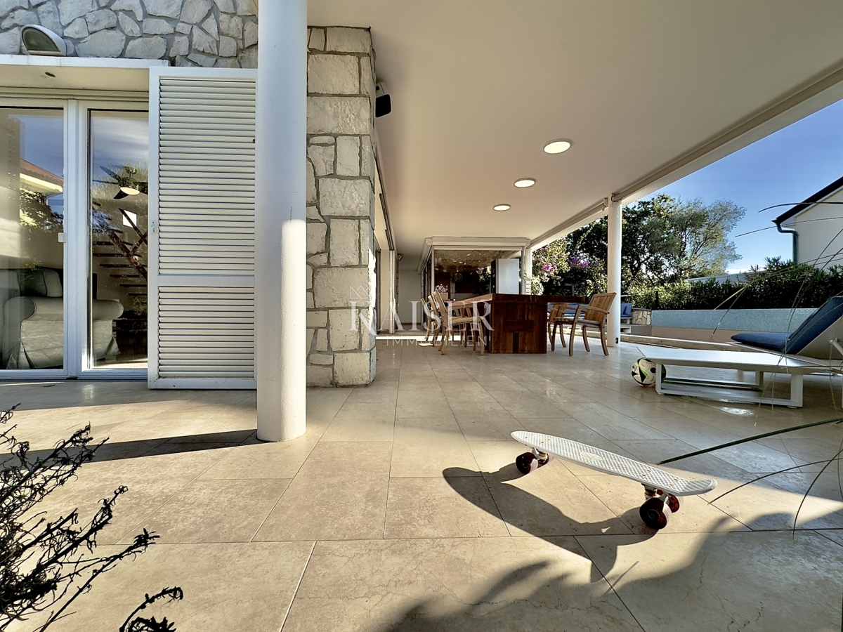 Pag, Potočnica - Villa familiare con piscina e splendida vista a 100 m dalla spiaggia