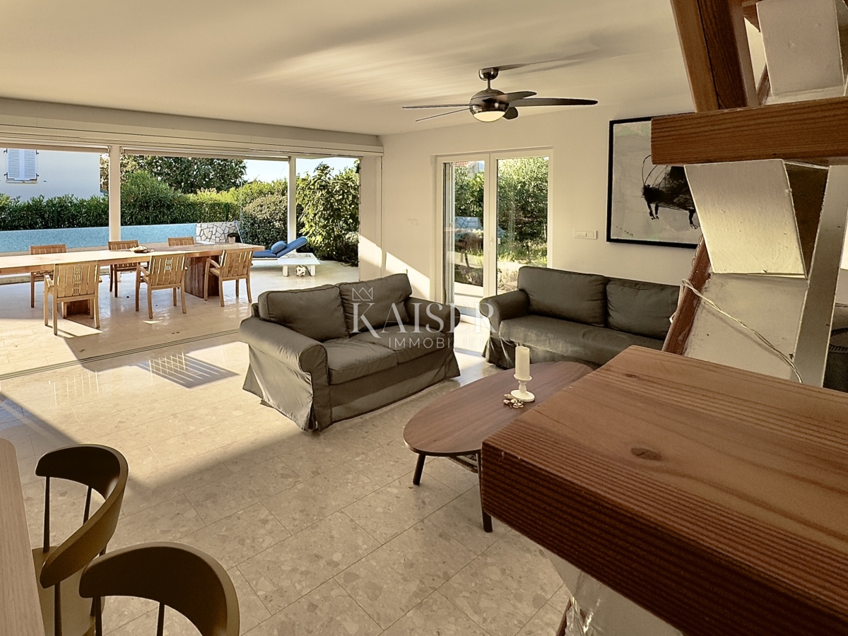 Pag, Potočnica - Villa familiare con piscina e splendida vista a 100 m dalla spiaggia