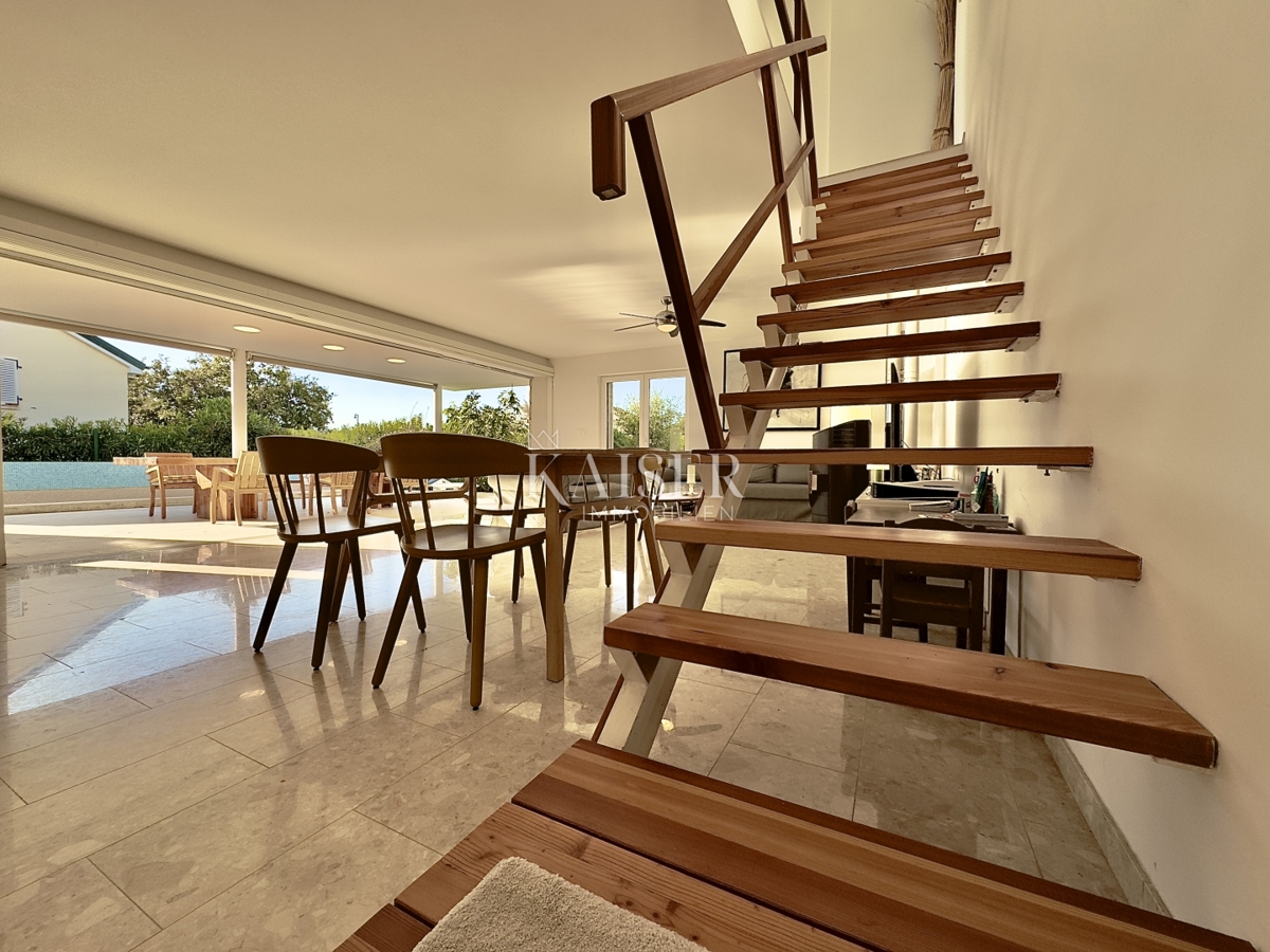 Pag, Potočnica - Villa familiare con piscina e splendida vista a 100 m dalla spiaggia