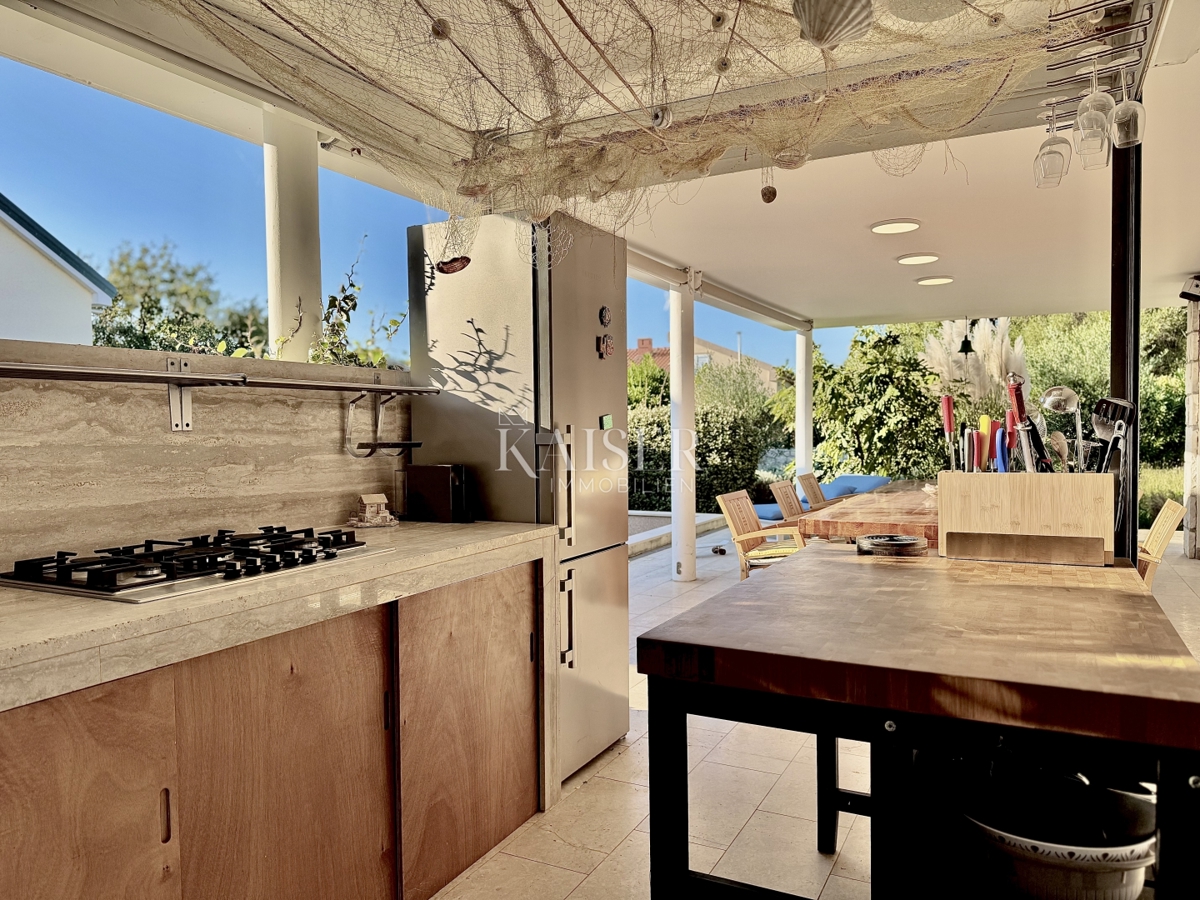 Pag, Potočnica - Villa familiare con piscina e splendida vista a 100 m dalla spiaggia