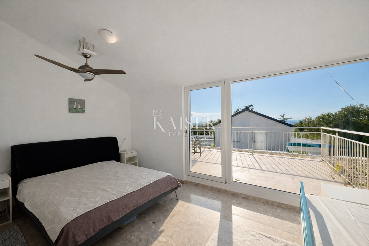 Pag, Potočnica - Villa familiare con piscina e splendida vista a 100 m dalla spiaggia