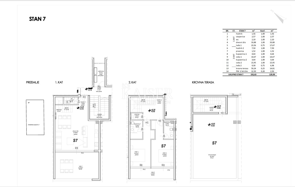 Appartamento Privlaka, 116,25m2