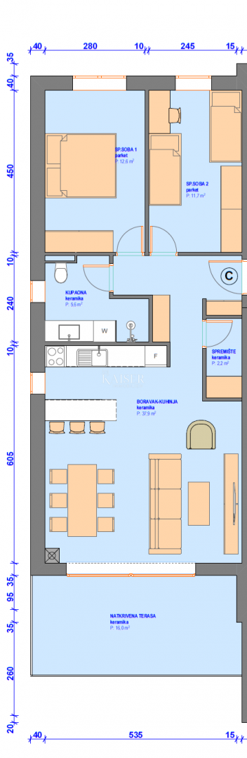 Istria, Umago, dintorni - appartamento in un nuovo edificio, 86m2, 300m dal mare, vista mare