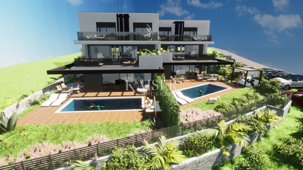 Krk, Punat - splendido appartamento duplex 126m2, vista mare