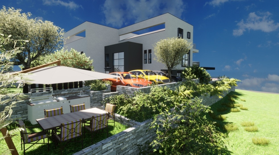 Krk, Punat - splendido appartamento duplex 126m2, vista mare