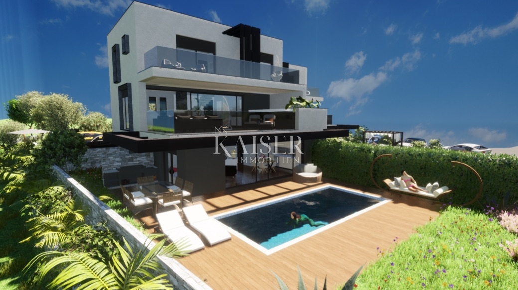 Krk, Punat - splendido appartamento duplex 126m2, vista mare