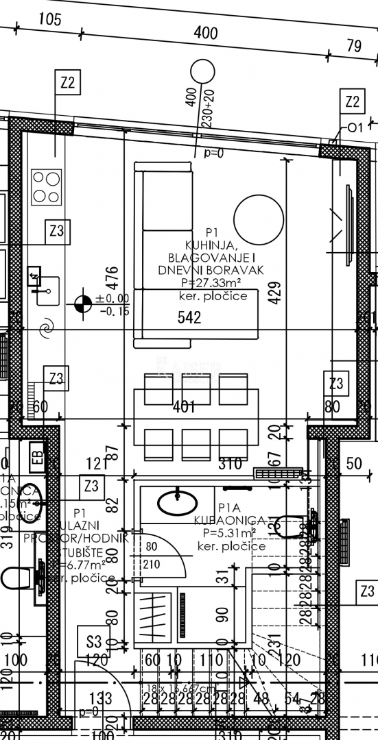 Zara – Privlaka | Appartamento duplex prima fila al mare con terrazza e parcheggio