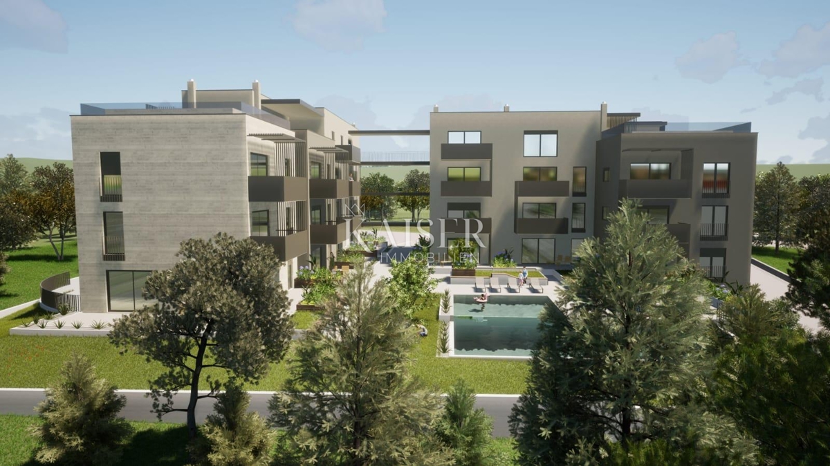 Istria - Parenzo, appartamento con ascensore e piscina, una camera da letto