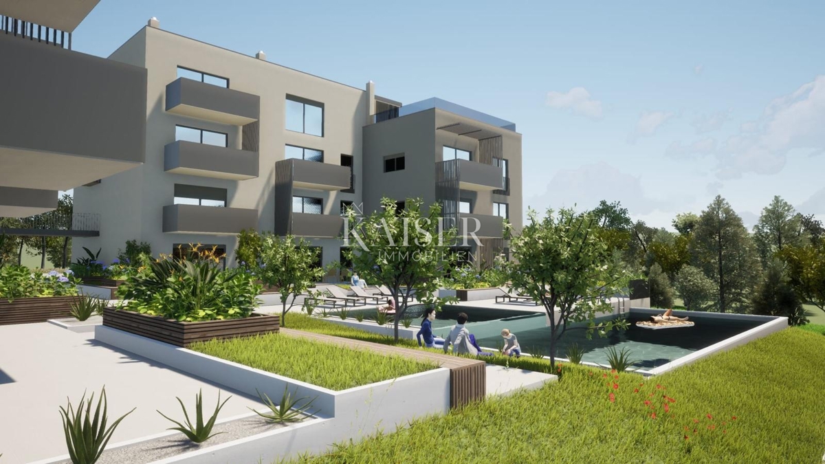 Istria - Parenzo, appartamento con ascensore e piscina, una camera da letto