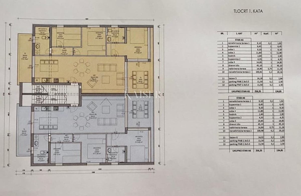 Appartamento Vinjerac, Posedarje, 134,85m2