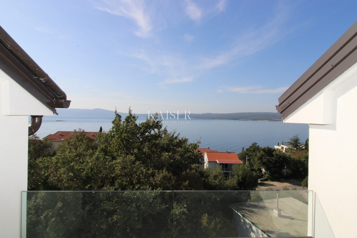 Crikvenica, Selce - Appartamento trilocale al 2° piano di una nuova costruzione con bellissima vista sul mare