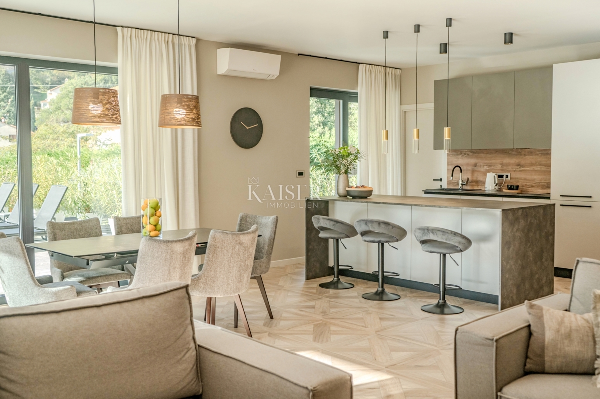 Abbazia, Mošćenička Draga - Nuovissima villa di lusso con piscina a 800 m dal mare