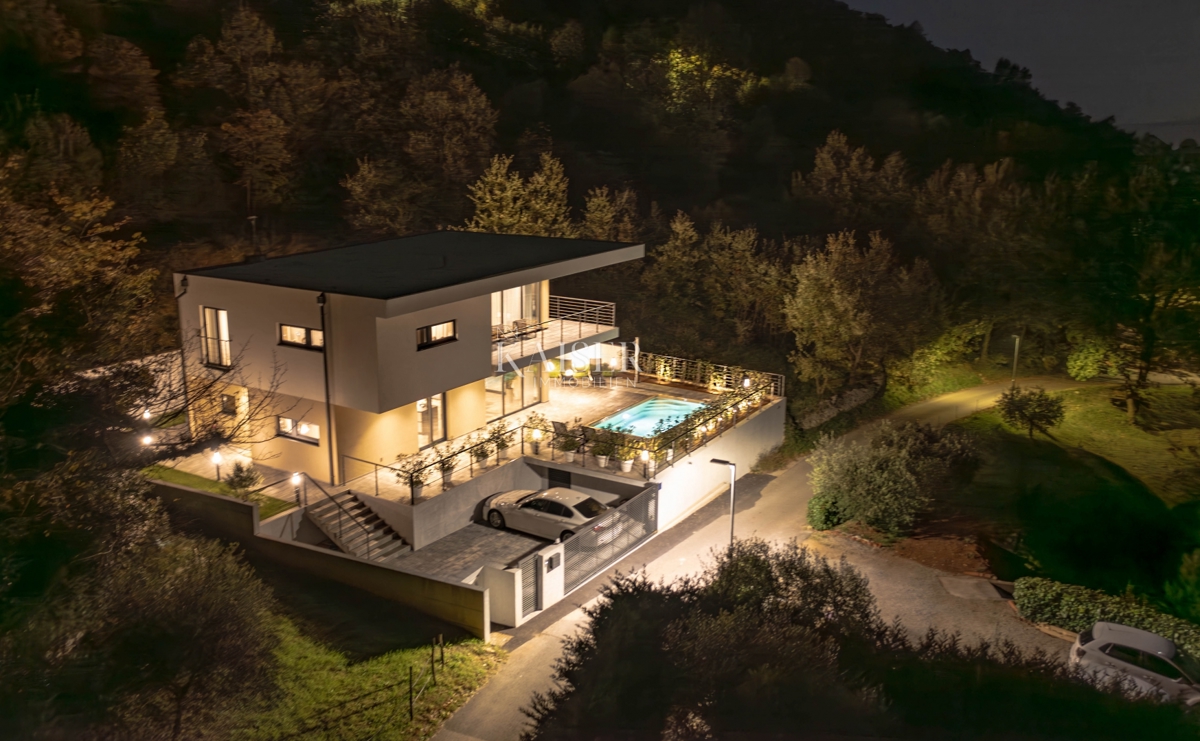 Abbazia, Mošćenička Draga - Nuovissima villa di lusso con piscina a 800 m dal mare