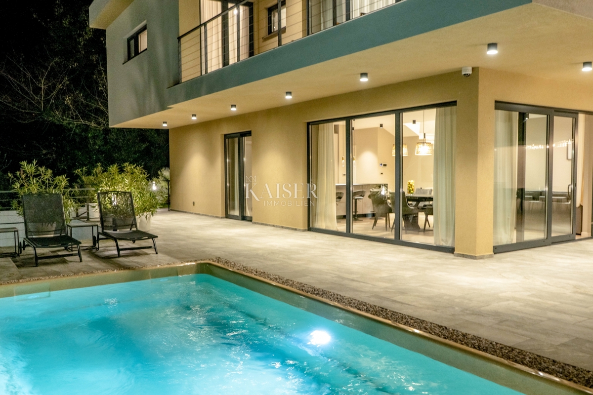 Abbazia, Mošćenička Draga - Nuovissima villa di lusso con piscina a 800 m dal mare