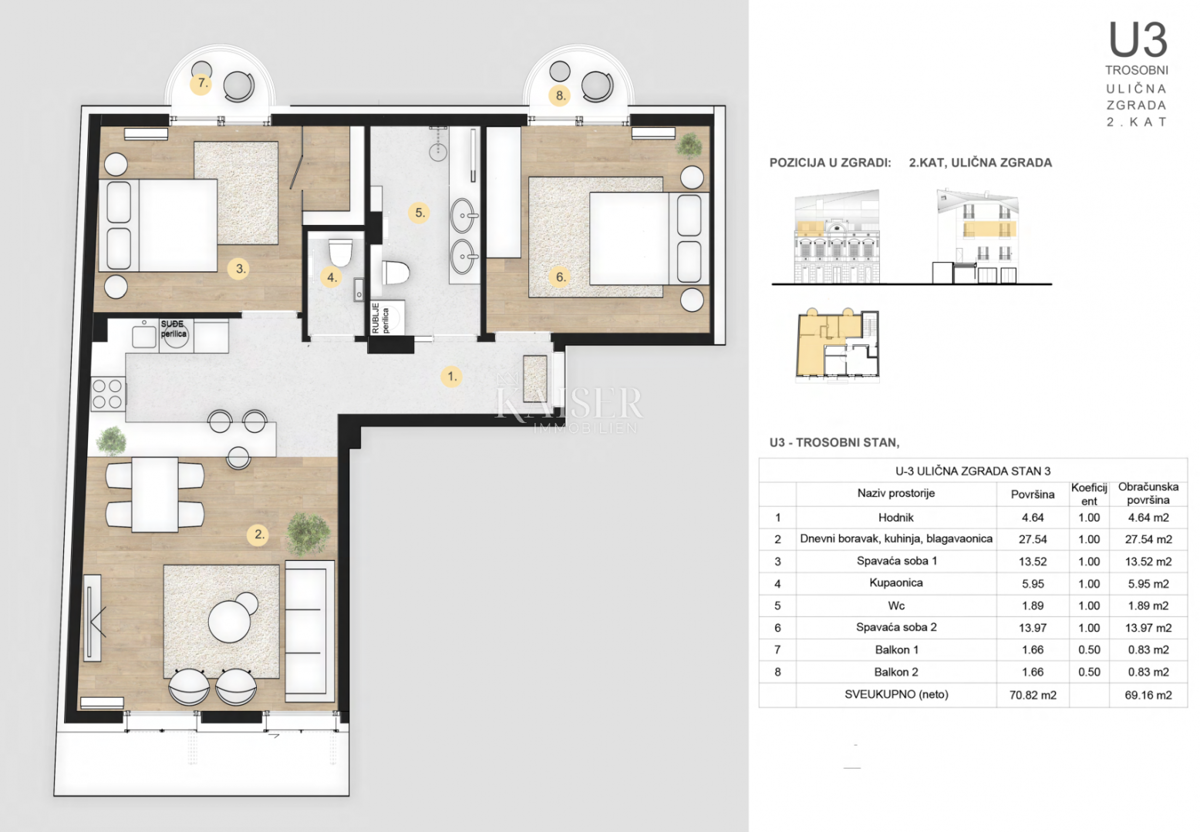 Appartamento Crikvenica, 69,16m2