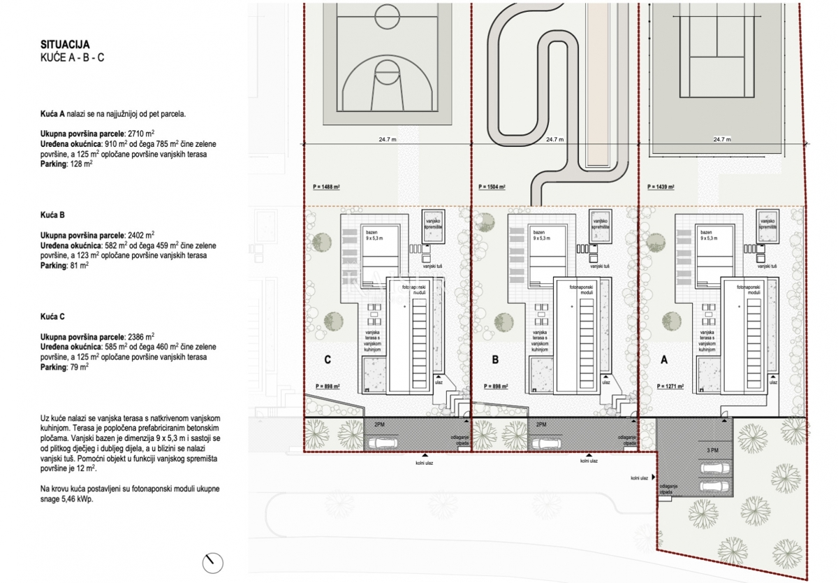 Istria, Labin - villa con piscina di 176 m2 su terreno di 2.710 m2