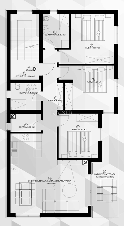 Appartamento Pješčana Uvala, Medulin, 95,40m2