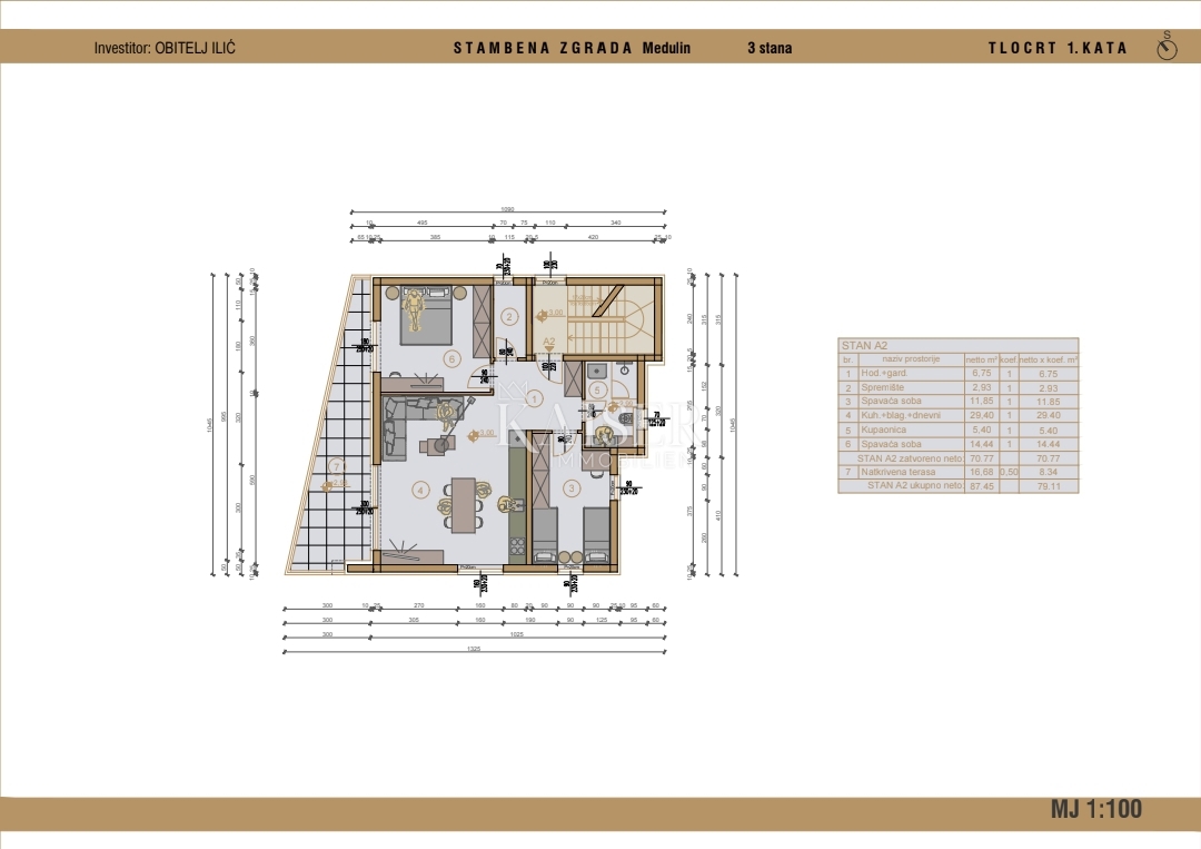 Appartamento Medulin, 80m2